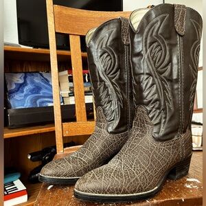 Bronco Western Wear Cowboy Boots Leather US9W